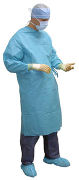 Level D equivalent surgical gown