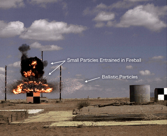 Radioactive Dispersal from an Experimental RDD Explosion