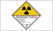 Radioactive materials shipping labels and placards
